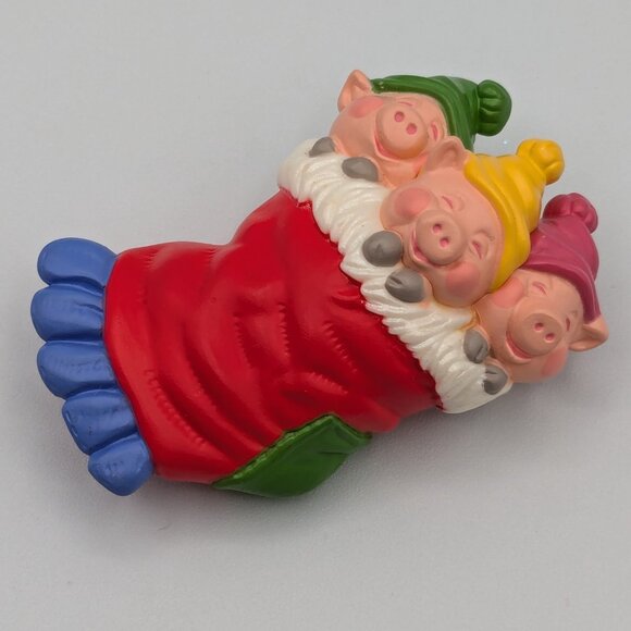 Hallmark Keepsake Three Little Piggies Ornament 1990 - Handcrafted - Picture 3 of 8